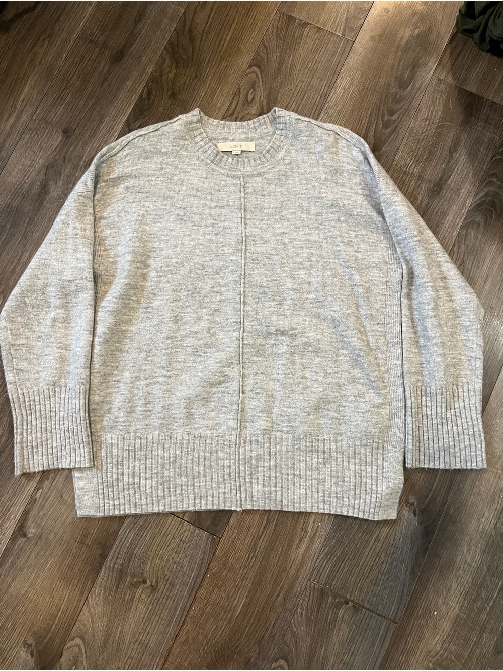 LOFT Gray Women’s Crewneck Sweater large